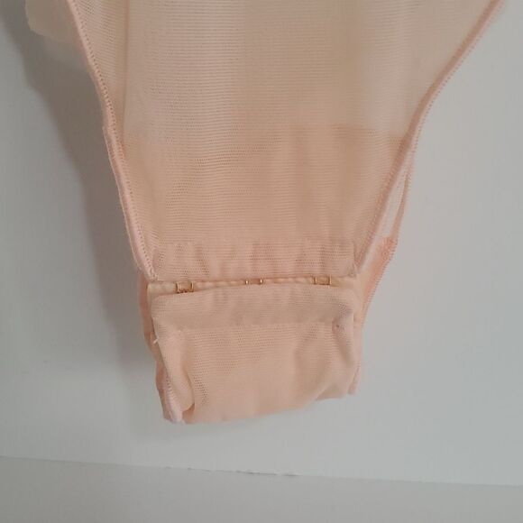 La Perla Cutout Mesh Bodysuit Peach Size 36B NWOT - Picture 6 of 16